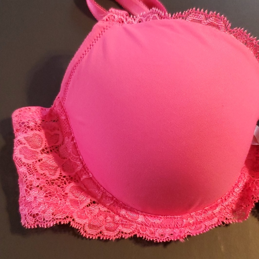 Hot pink Victoria's Secret Bra - Sz 34C - Picture 2 of 11